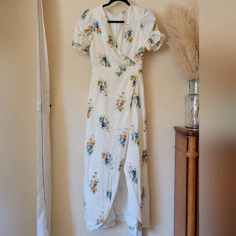 Madewell Ruffle-Sleeve Maxi Dress in Classic Corsage size 00 - Picture 2 of 8